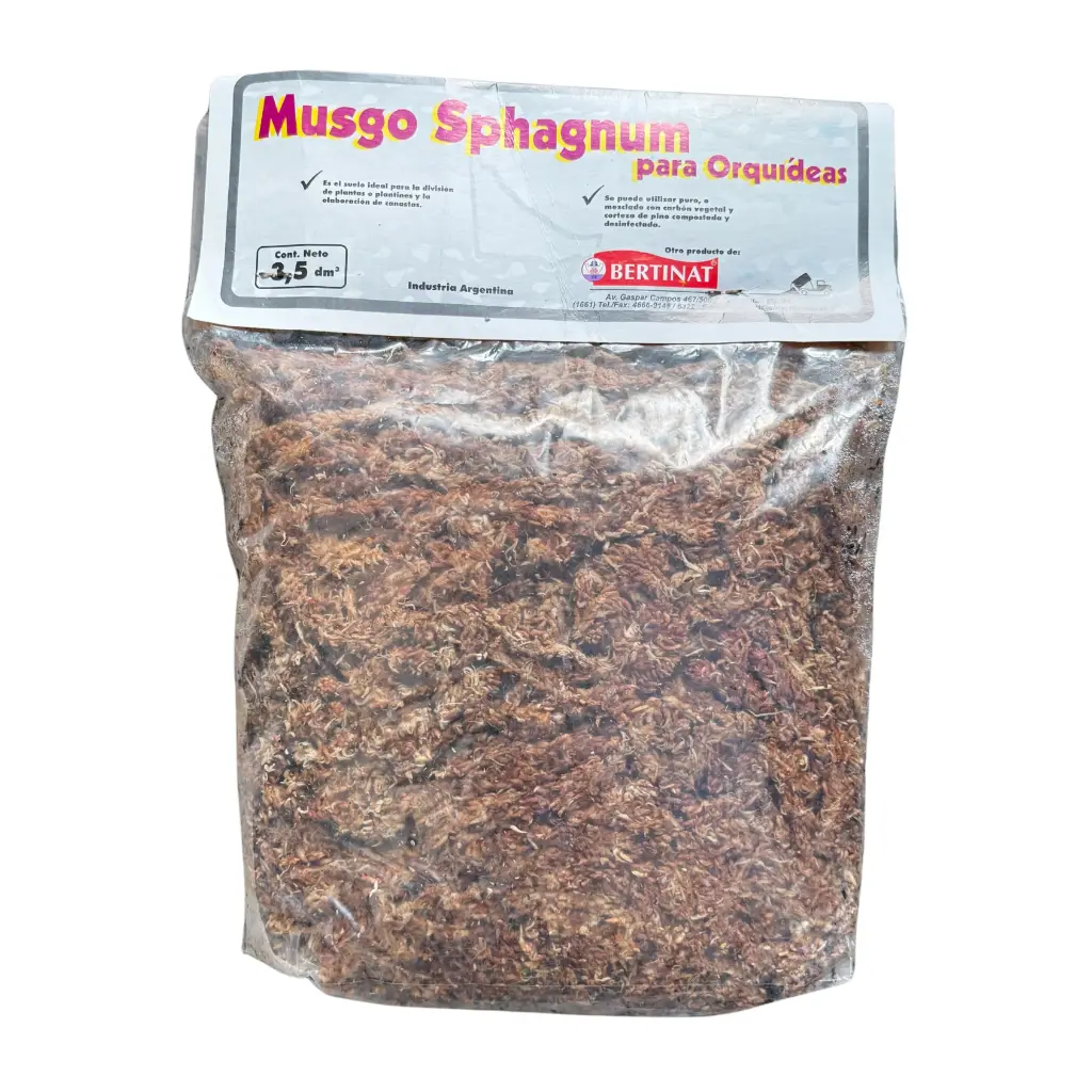 Musgo Sphagnum para orquídeas 3,5dm Bertinat