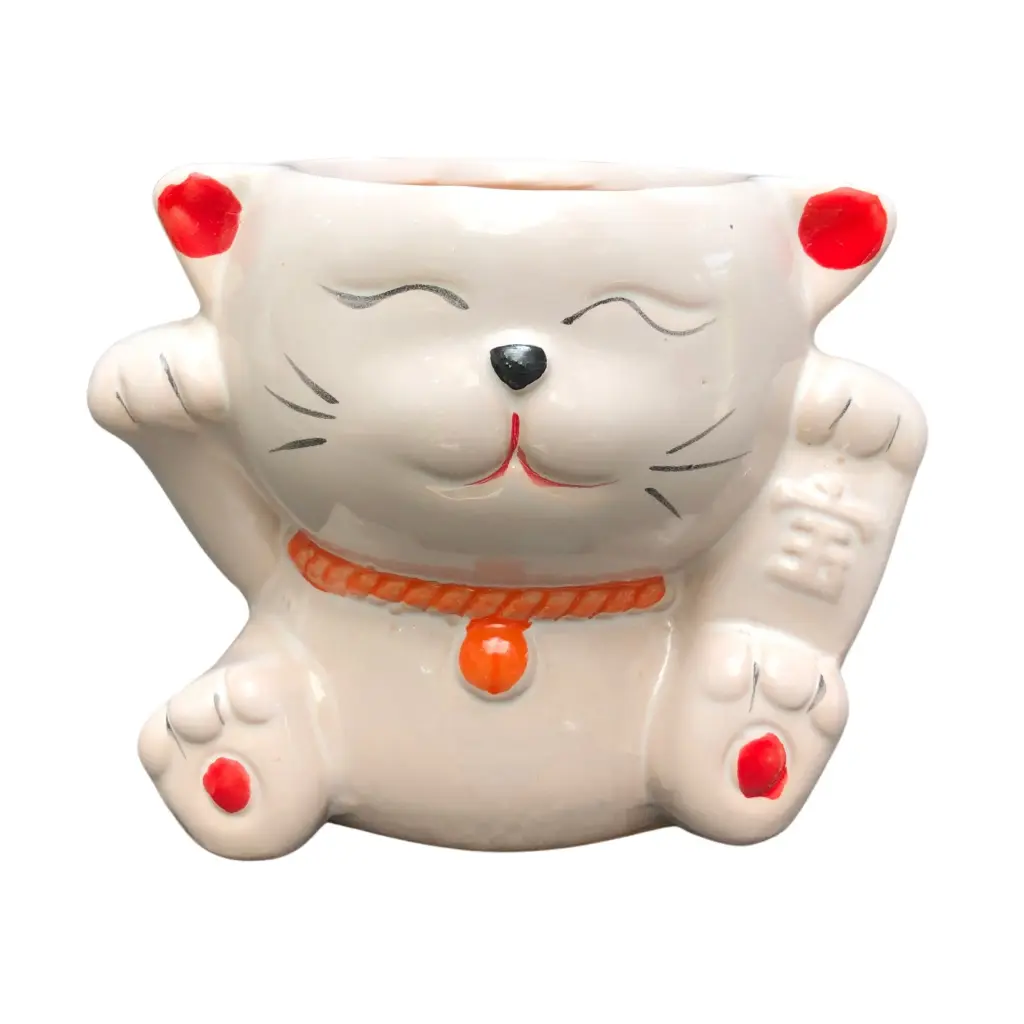 Maceta Cerámica Gato de la suerte