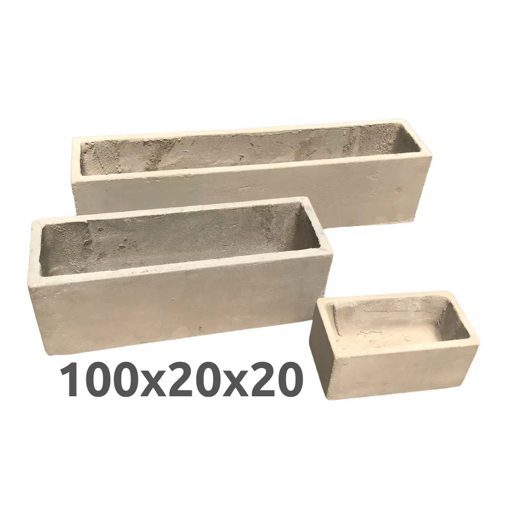 Maceta Fibrocemento Jardinera 100x20x20cm