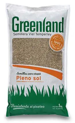 Semillas Césped Pleno Sol 1kg Greenland