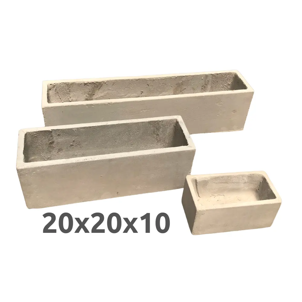 20x10x10 Maceta Fibrocemento Jardinera 20x10x10