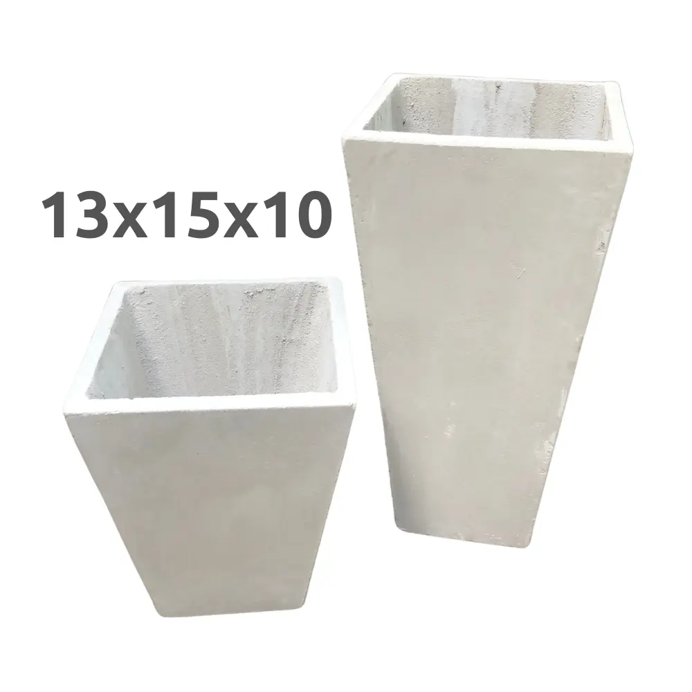 Maceta Fibrocemento Piramidal 13x15x10cm