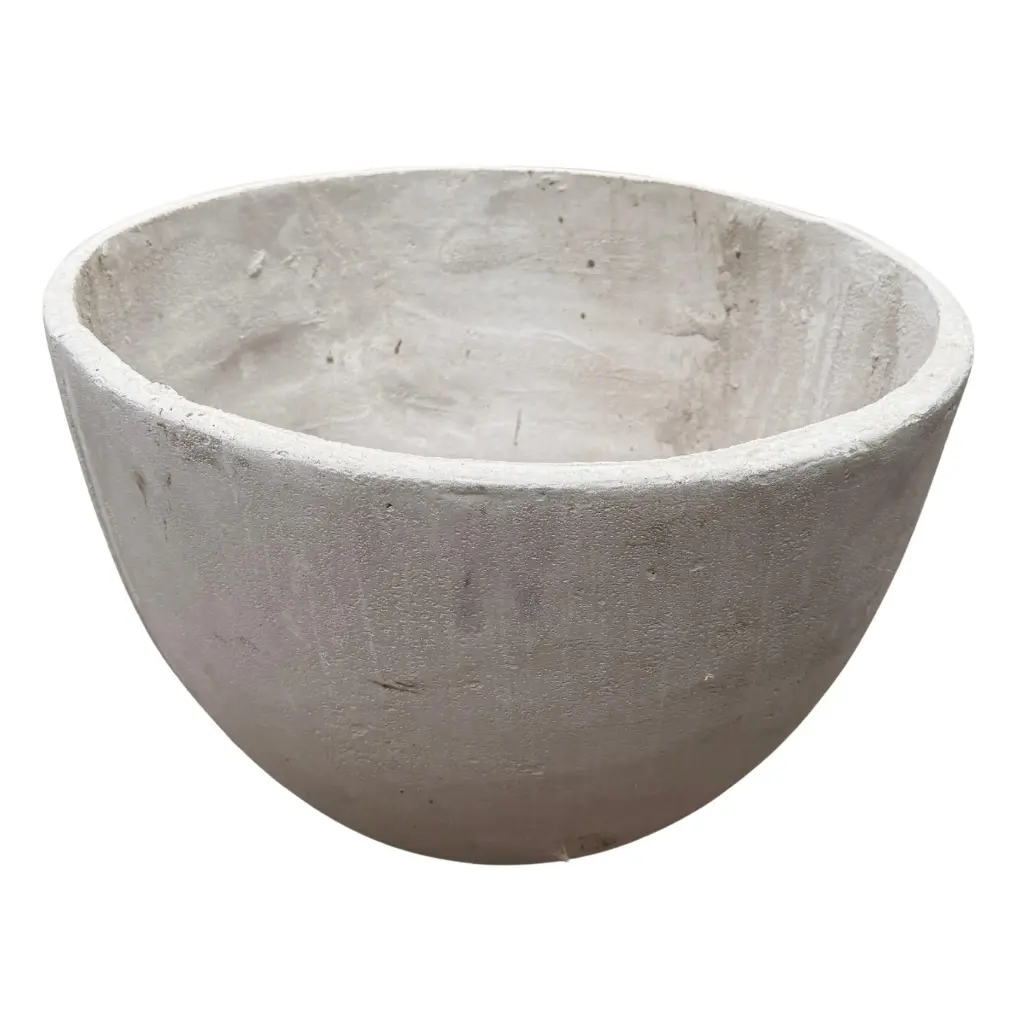 30x43 Maceta Fibrocemento Media Esfera 30x43