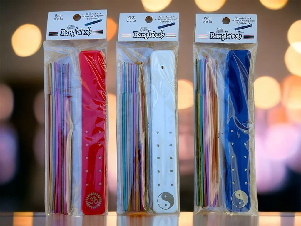 Pack sahumerios+porta Bangladesh (Azul)