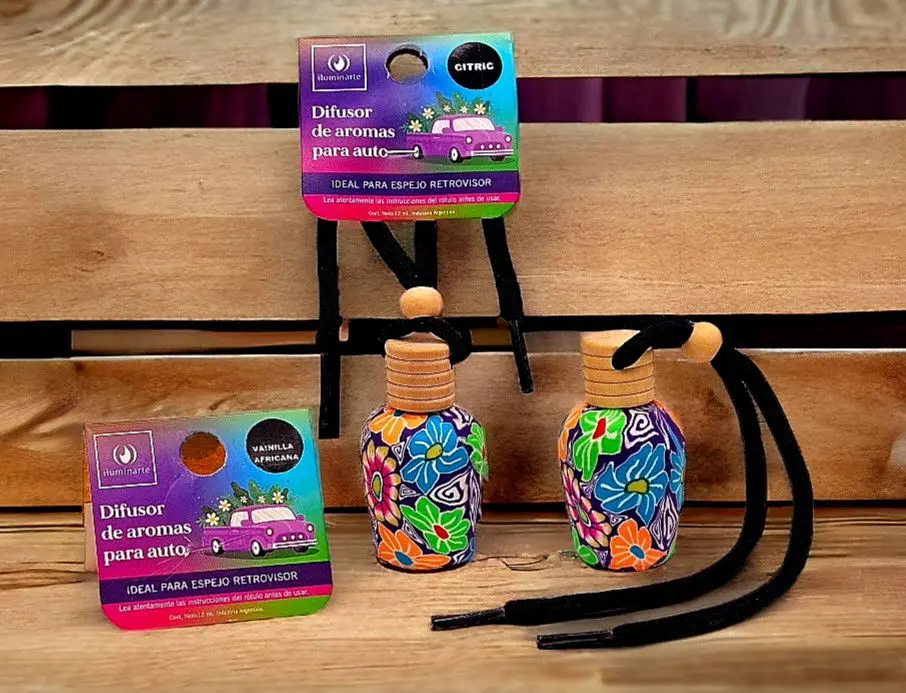 Difusor de aromas para auto flores Iluminarte (Limón)