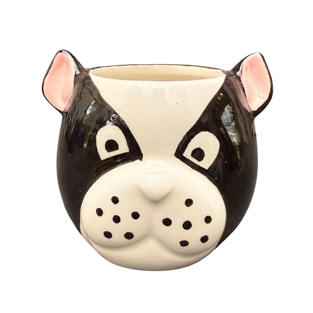 Maceta Cerámica perro bulldog