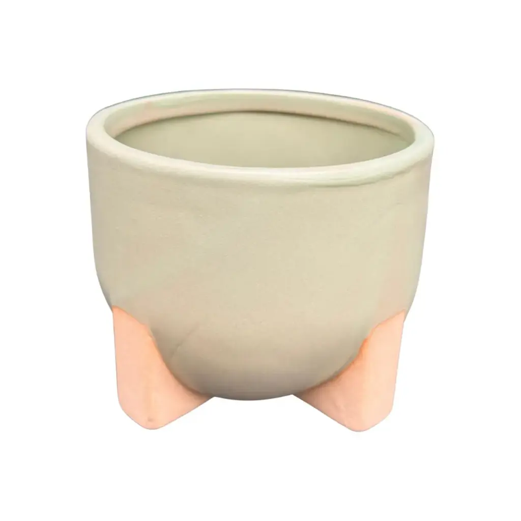 Maceta Cerámica Verde