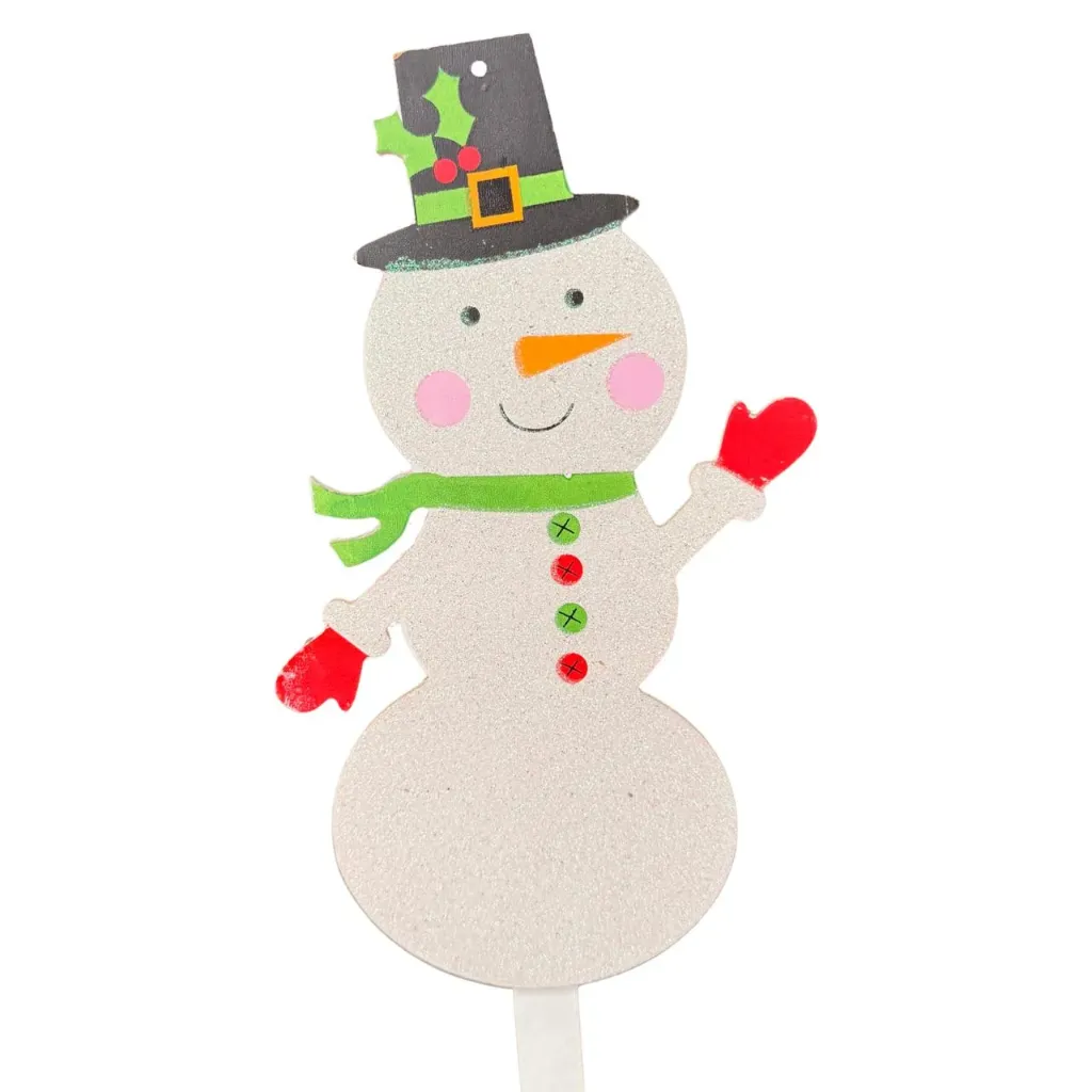 Tutor muñeco de nieve verde