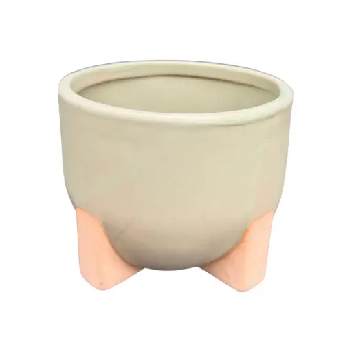 Maceta Cerámica Verde