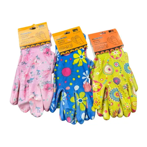 Guantes floreados